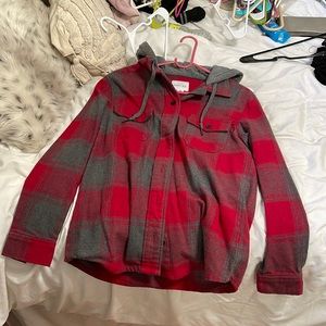 Flannel with hood